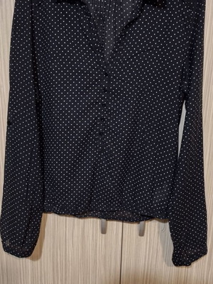 Opus blouse used, size S, black with polka dots