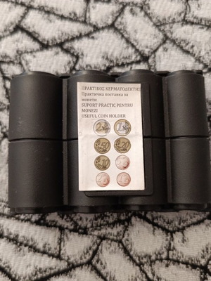 Coin holder for euro coins
