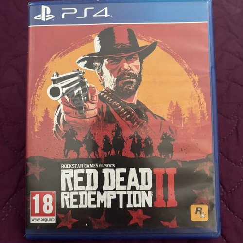 Red Dead Redemption 2 PS4 game with map