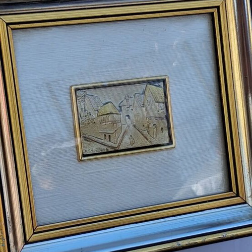 Old 925 Silver Engraved Plaque Like New