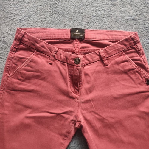 Maison Scotch women's pants used, coral color, size M