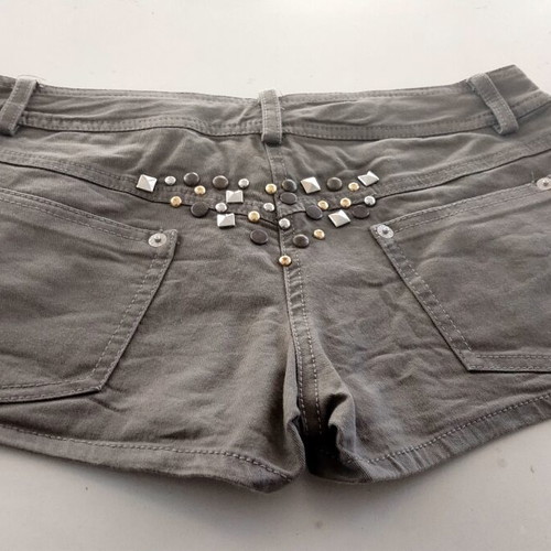 Denny Rose khaki shorts size S like new with studs