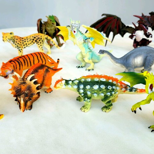 Dragon and wild animal figures like new