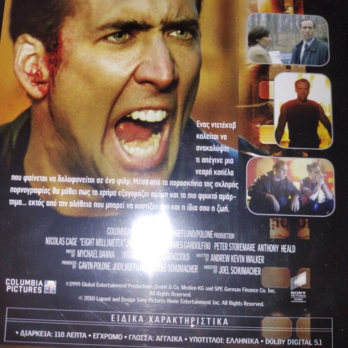 Nicolas Cage 6 DVDs set like new, various genres with subtitles