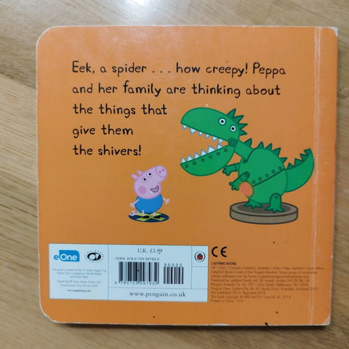 Peppa Pig Creepy Cobwebs English book like new