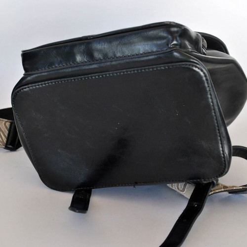 Love Moschino black backpack with 3D logo, like new