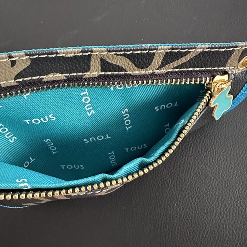 Tous bag like new, black and turquoise