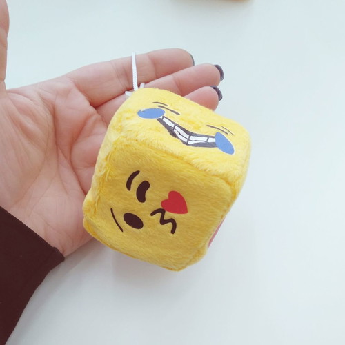 Suction toy faces plush new, 6 cm