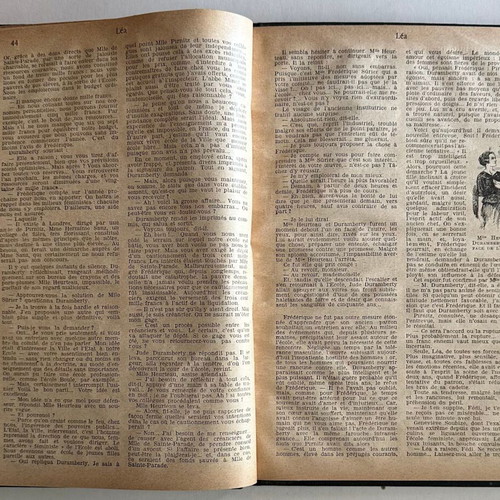 Marcel Prevost Léa old French illustrated book used, hardcover