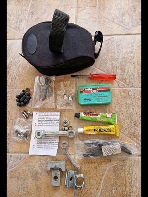 Bicycle parts used, assorted set