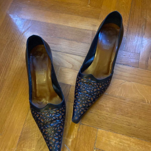 Vintage Y2K coquette heels used, size 39, with unique heel