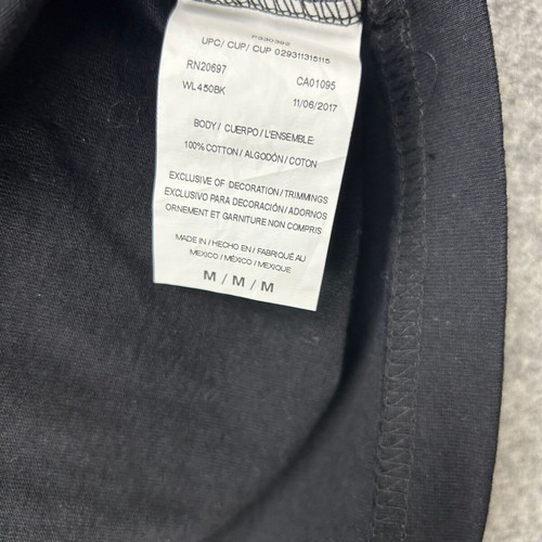 Dickies Black Long Sleeve Pocket Tee Medium, 100% Cotton