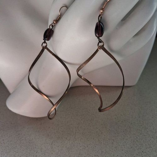 Handmade Long Earrings set new with gift hoop