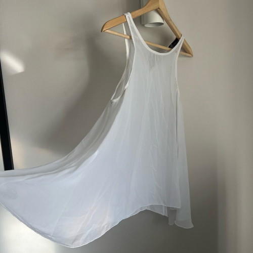 White delicate blouse airy, like new, one size