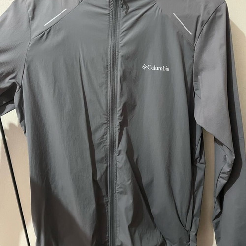 Columbia windbreaker jacket like new, gray, men's size M