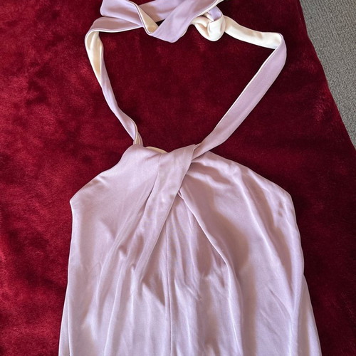 Women's long maxi dress new, sapio milo color with beige lining, size Medium