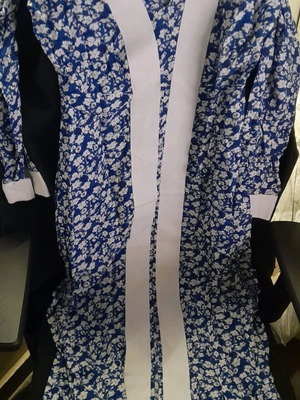 Anthé Collection dress small like new, white and blue