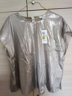 Marks & Spencer blouse new, beige metallic, XXL 44 16