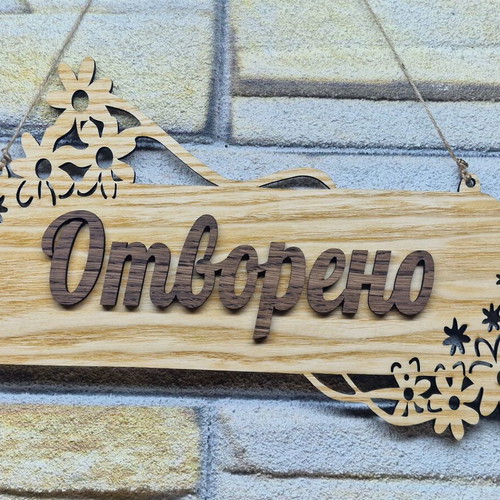 Double-sided Open/Closed sign new for shop