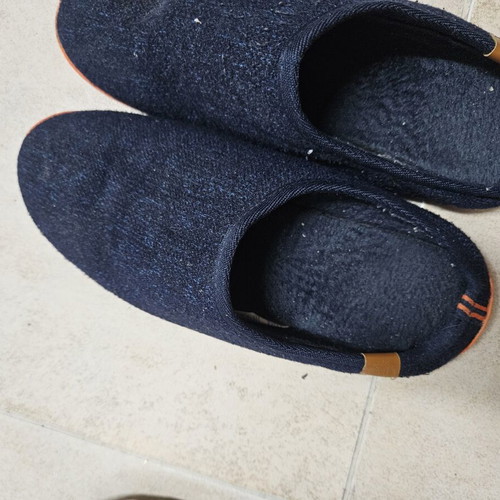 Marks & Spencer men's slippers used, size 44, blue, anatomical sole