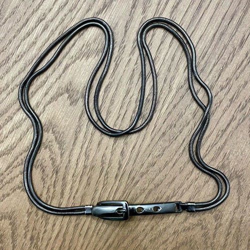 Zara belt thin metallic like new, silver size 85