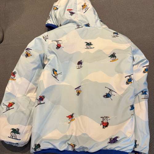 North Face reversible kids jacket size 4T used, blue