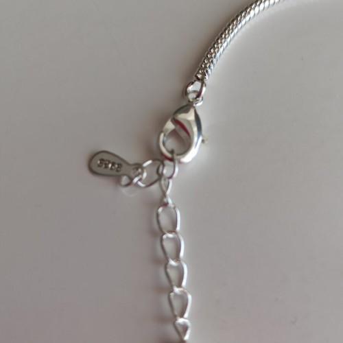 Sterling silver 925 bracelet with heart new, elegant and timeless