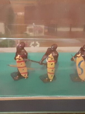 Στρατιωτάκια Ζουλού Αθηνά σαν καινούργια σε αντίγραφο κουτιού ΠΑΛ Σαφάρι