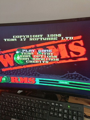 Worms PS1 used in good condition