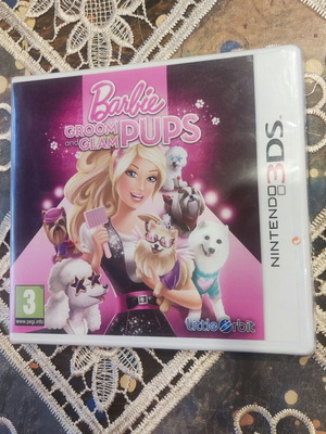 Barbie Groom and Glam Pups Nintendo 3DS game PAL European edition rare