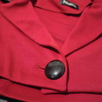 Paranoia red bolero jacket with black details