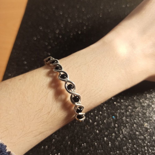 Alternative handmade bracelet stainless wire adjustable size