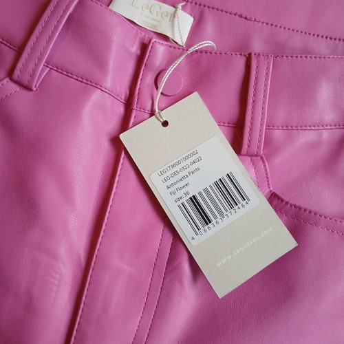 LeGer long shorts pink new faux leather
