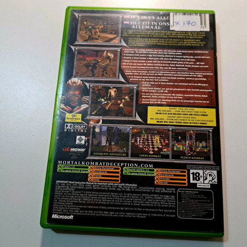 Mortal Kombat Deception Xbox used fighting game