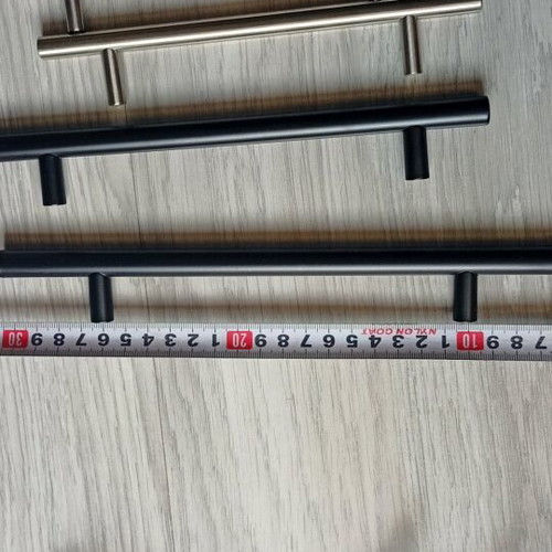 Kitchen furniture handles new, set with bolts, stainless and powder coated