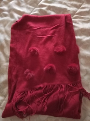 Capes like new brown and burgundy with eco fur and fringes