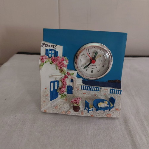 Decorative item from Spetses with clock new