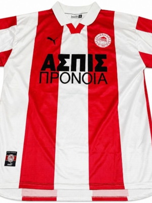 Olympiacos Jersey Aspis Pronoia 1999-2000 Giovanni size XL new authentic