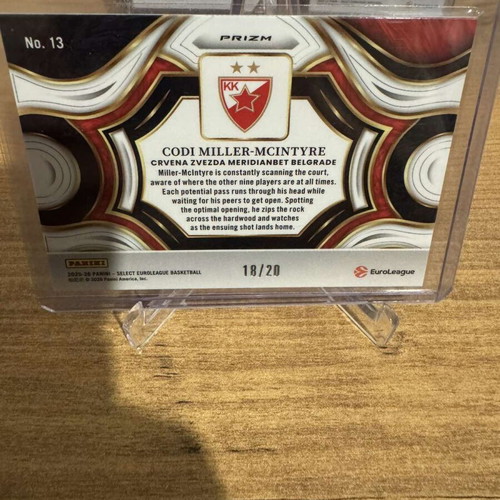 Panini Select Euroleague 2025-26 Codi Miller-Mcintyre card collection like new
