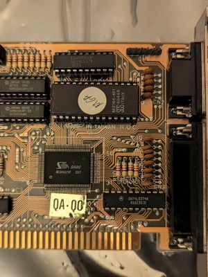 Monochrome 8-bit XT/AT ISA Video Display Adapter Card like new