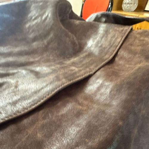 Prada messenger bag, genuine leather, brown