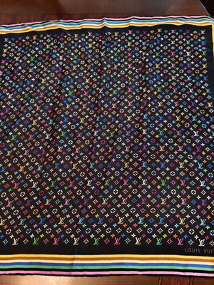 Louis Vuitton Monogram Multicolore Μεταξωτό Φουλάρι Like New