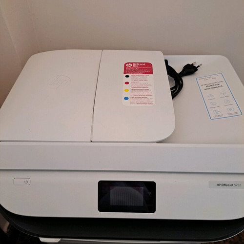HP Officejet 5232 printer used, color multifunction inkjet