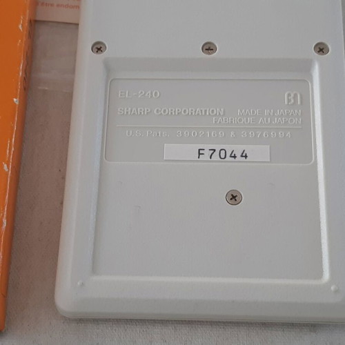 Vintage Sharp Elsi Mate EL-240 Solar calculator new
