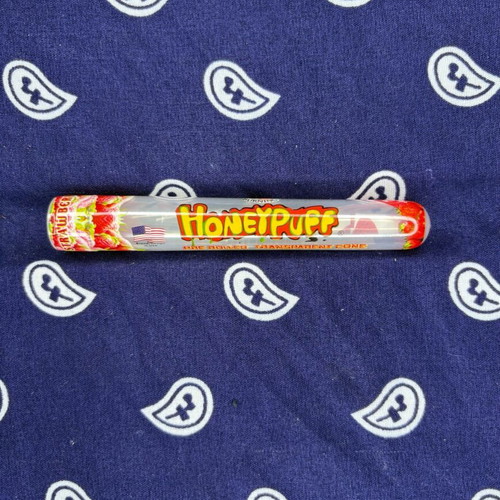 Honeypuff Pre-Rolled Transparent Cones Strawberry in Glass Tube