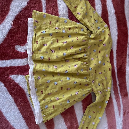 Benetton children's dress like new, multicolored yellow, ages 3-4