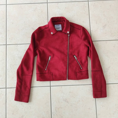 Girls United jacket like new, size 10/12 (146/152), red