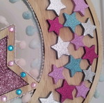 Decorative moon with star new