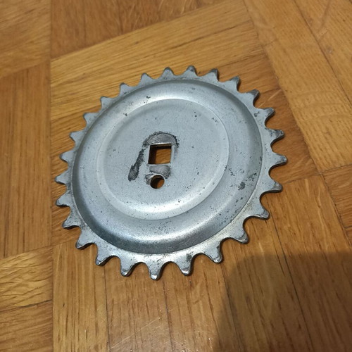 Metal bicycle sprocket with 26 teeth used