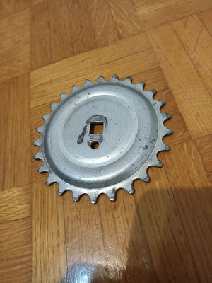 Metal bicycle sprocket with 26 teeth used